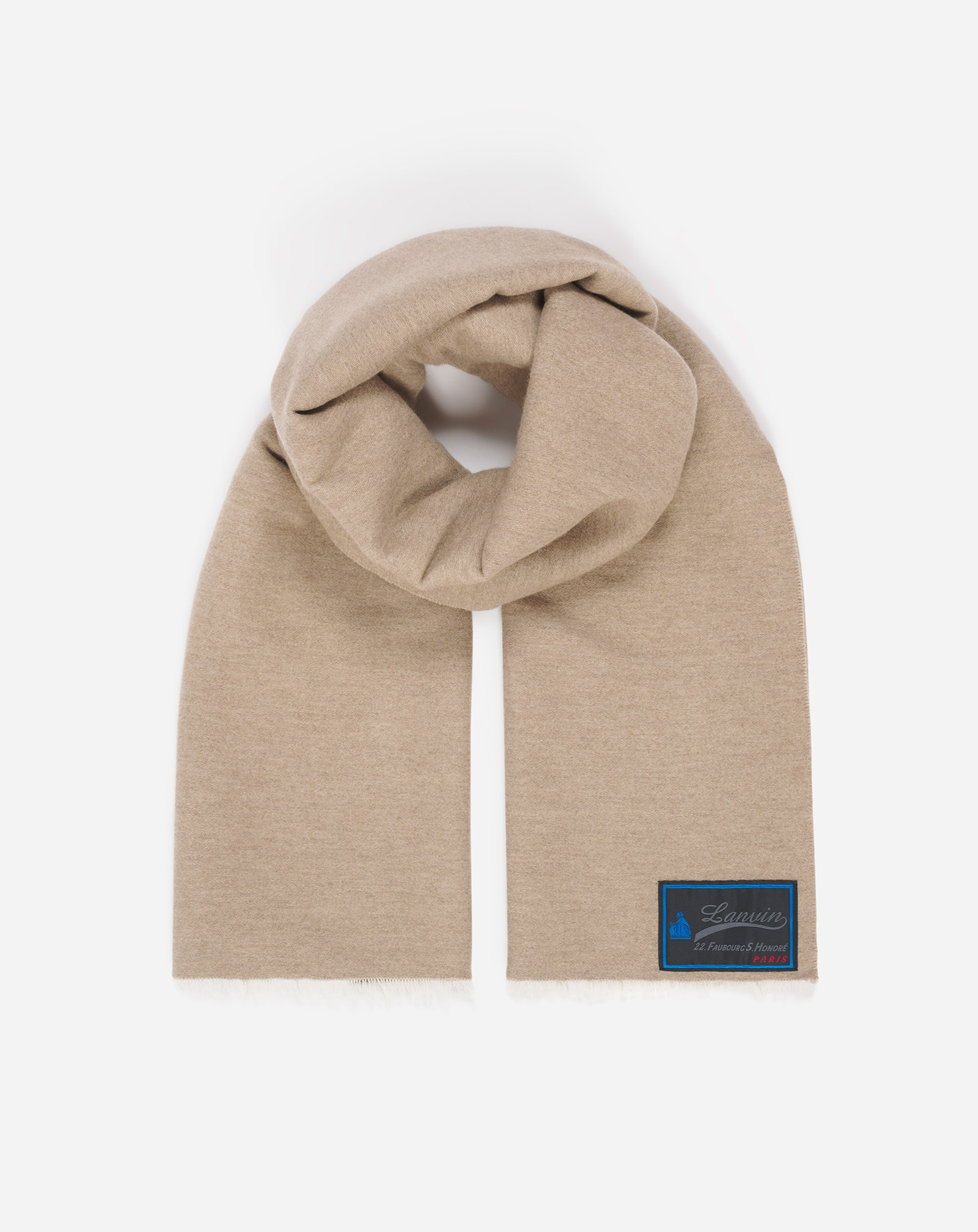 Lanvin Cashmere Scarf For Women In Neutral