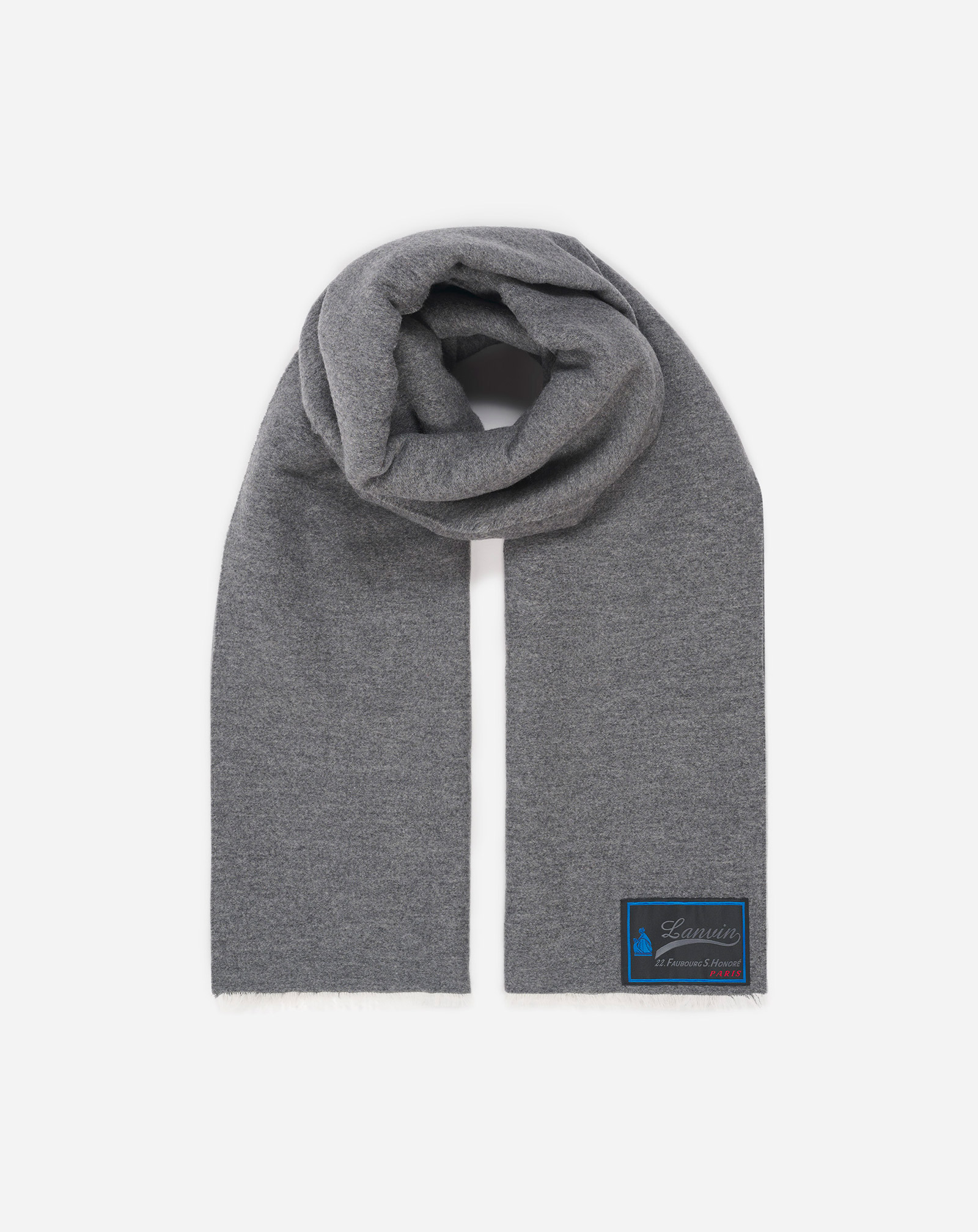 Lanvin Cashmere Scarf For Women In Gray