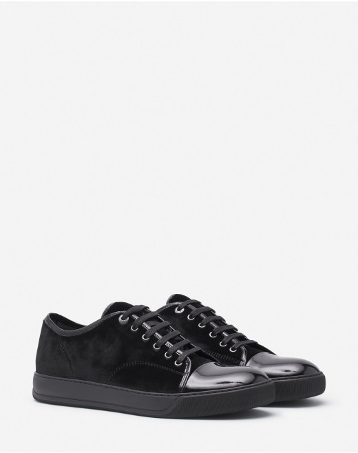 DBB1 SNEAKERS IN VELVET AND PATENT LEATHER