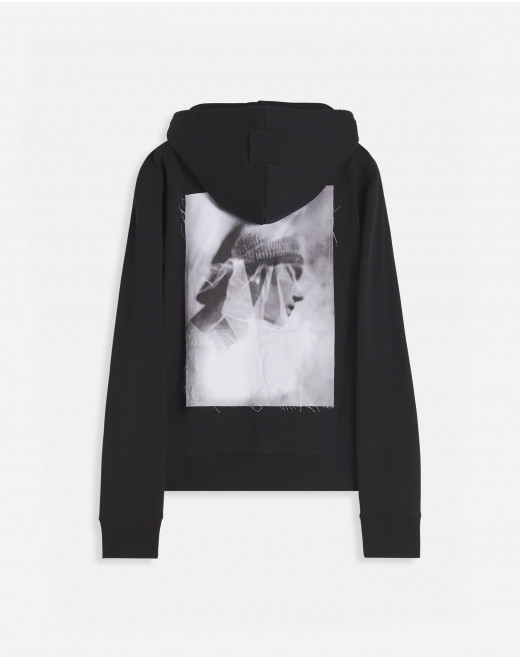 ARCHIVES PRINT ZIPPED HOODIE