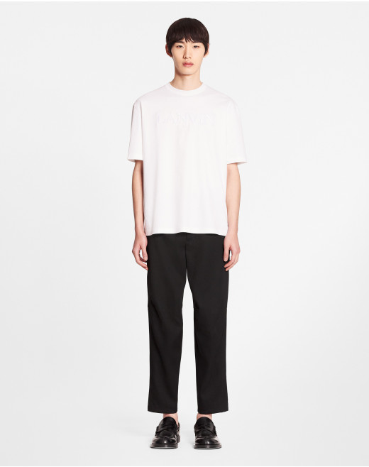 CLASSIC LANVIN PARIS EMBROIDERED T-SHIRT