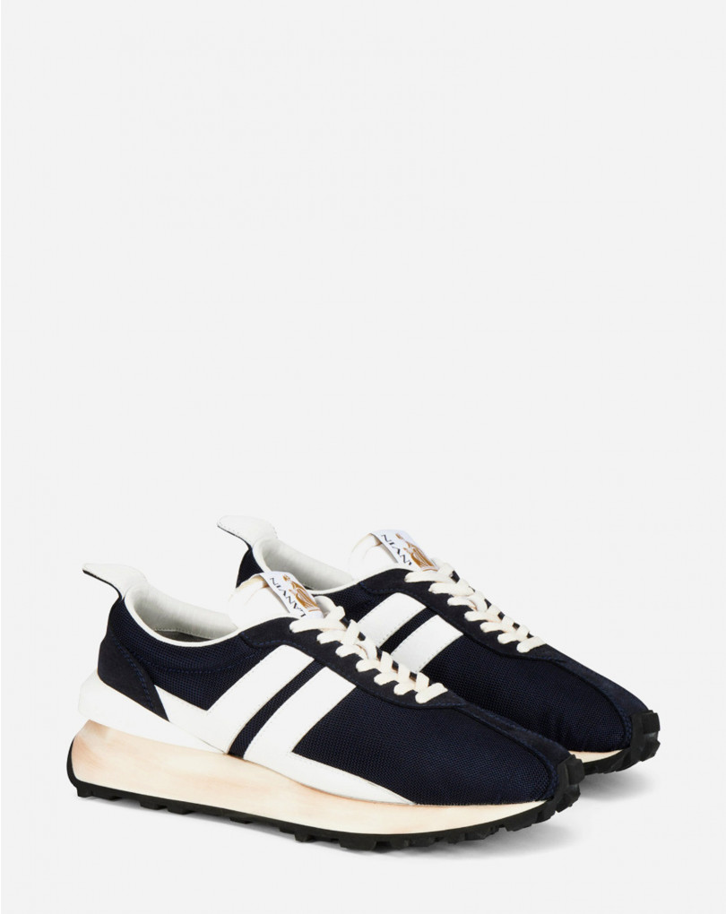 navy lanvin trainers