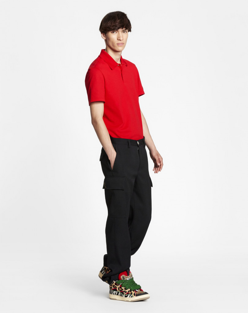 cargo pants with polo shirt