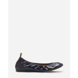 Navy patent clearance ballet flats