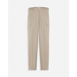 beige straight leg cargo pants