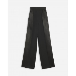 WIDE-LEG TROUSERS WITH ZIPS - Black