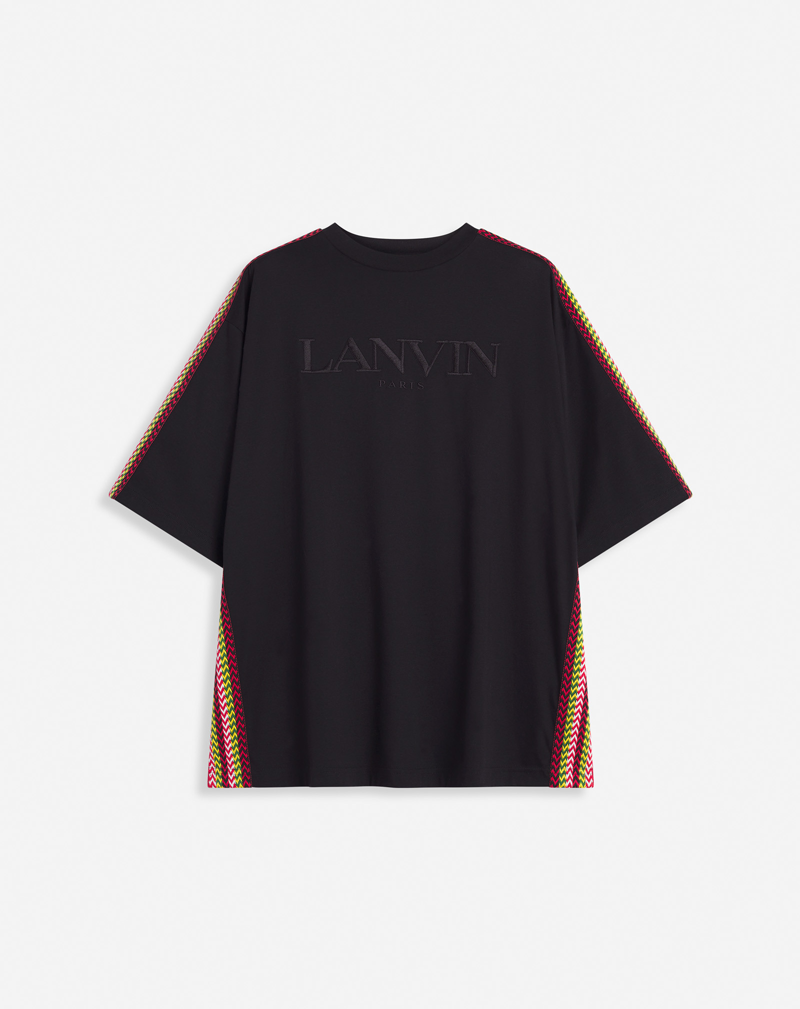 LANVIN OVERSIZED EMBROIDERED SIDE CURB T-SHIRT