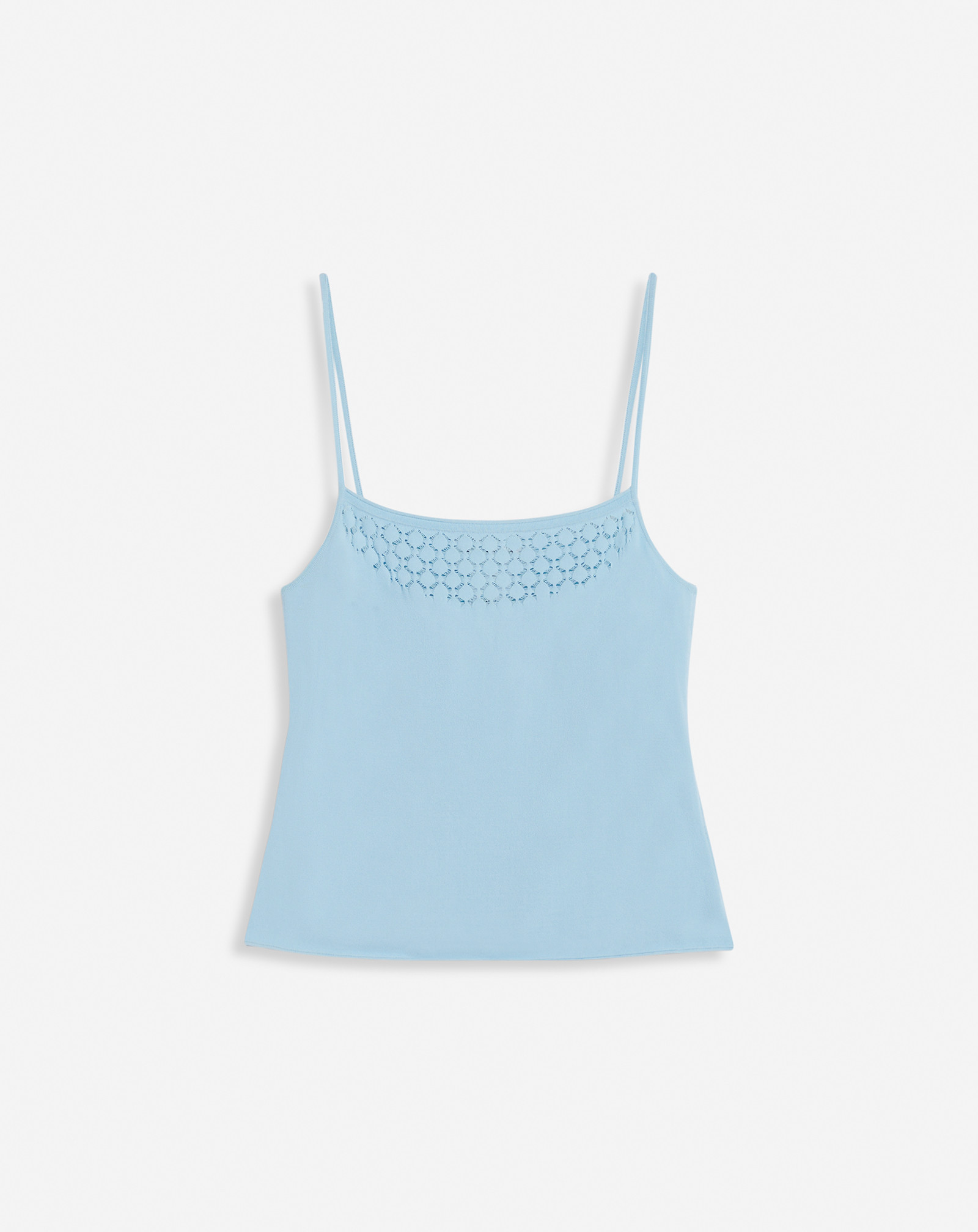 Tank top with lace details