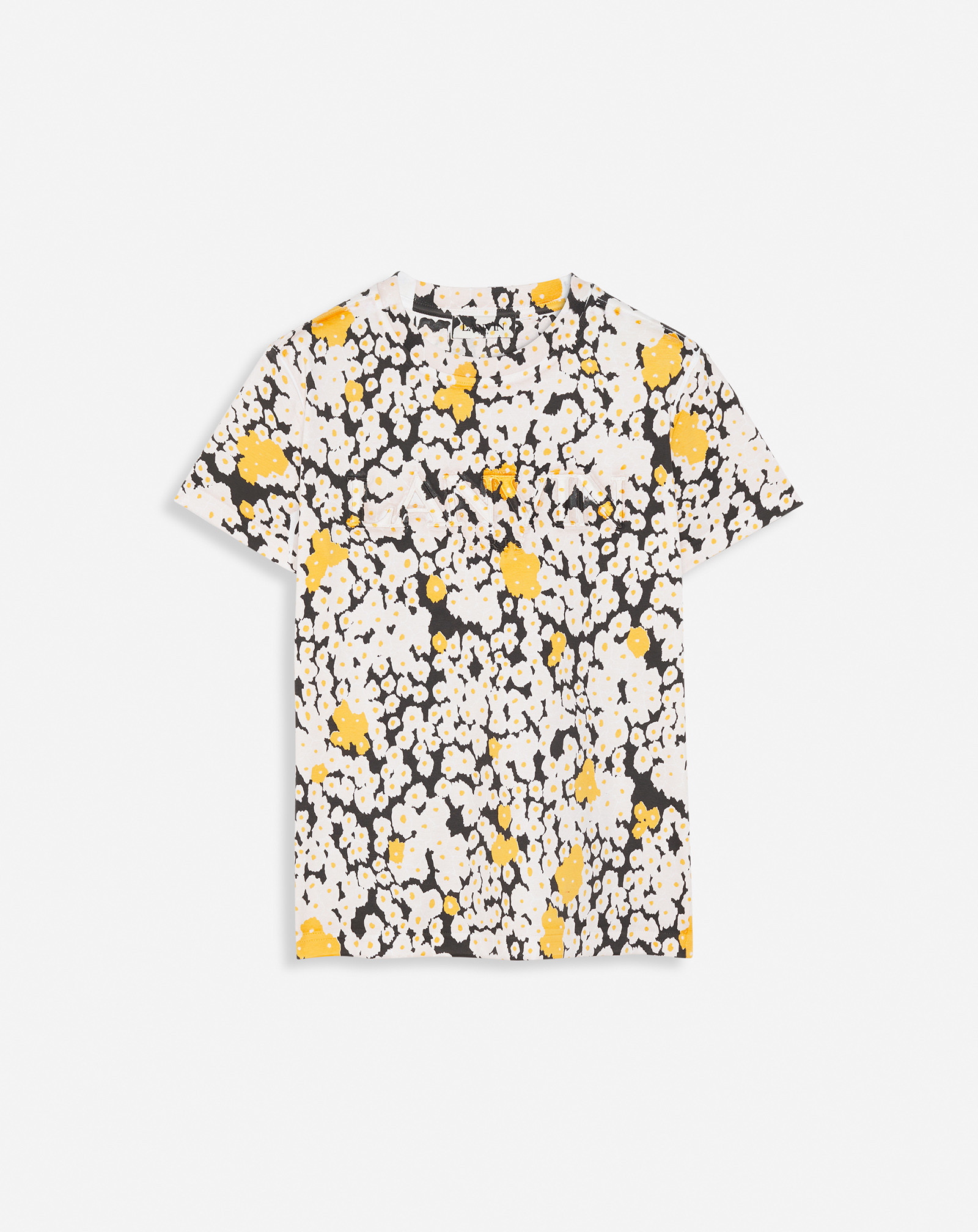 Overprinted Classic T-Shirt With Lanvin Paris Embroidery