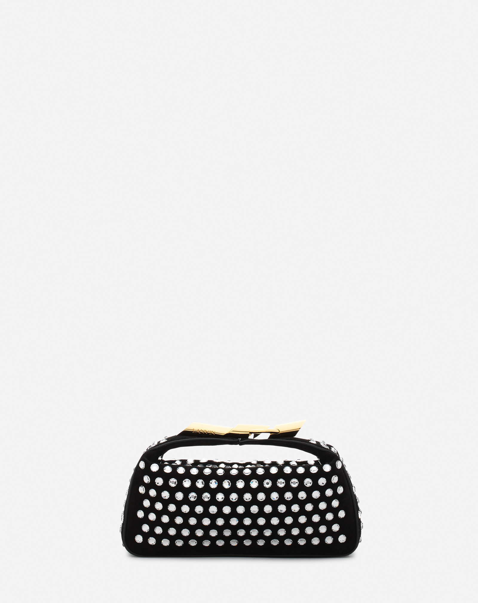 LANVIN SAC POCHETTE HAUTE SÉQUENCE EN CUIR AVEC STRASS POUR FEMME 