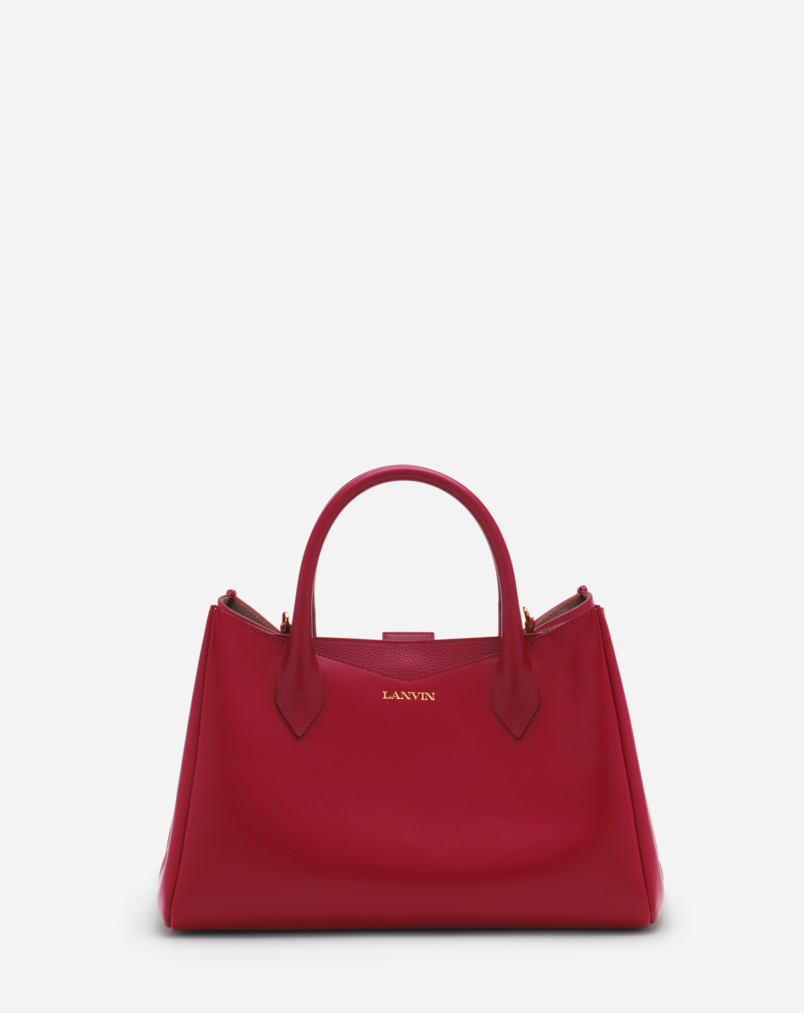 Shop Lanvin Sac De Jour L'octave By  En Cuir Pour Femme In Rouge Turc