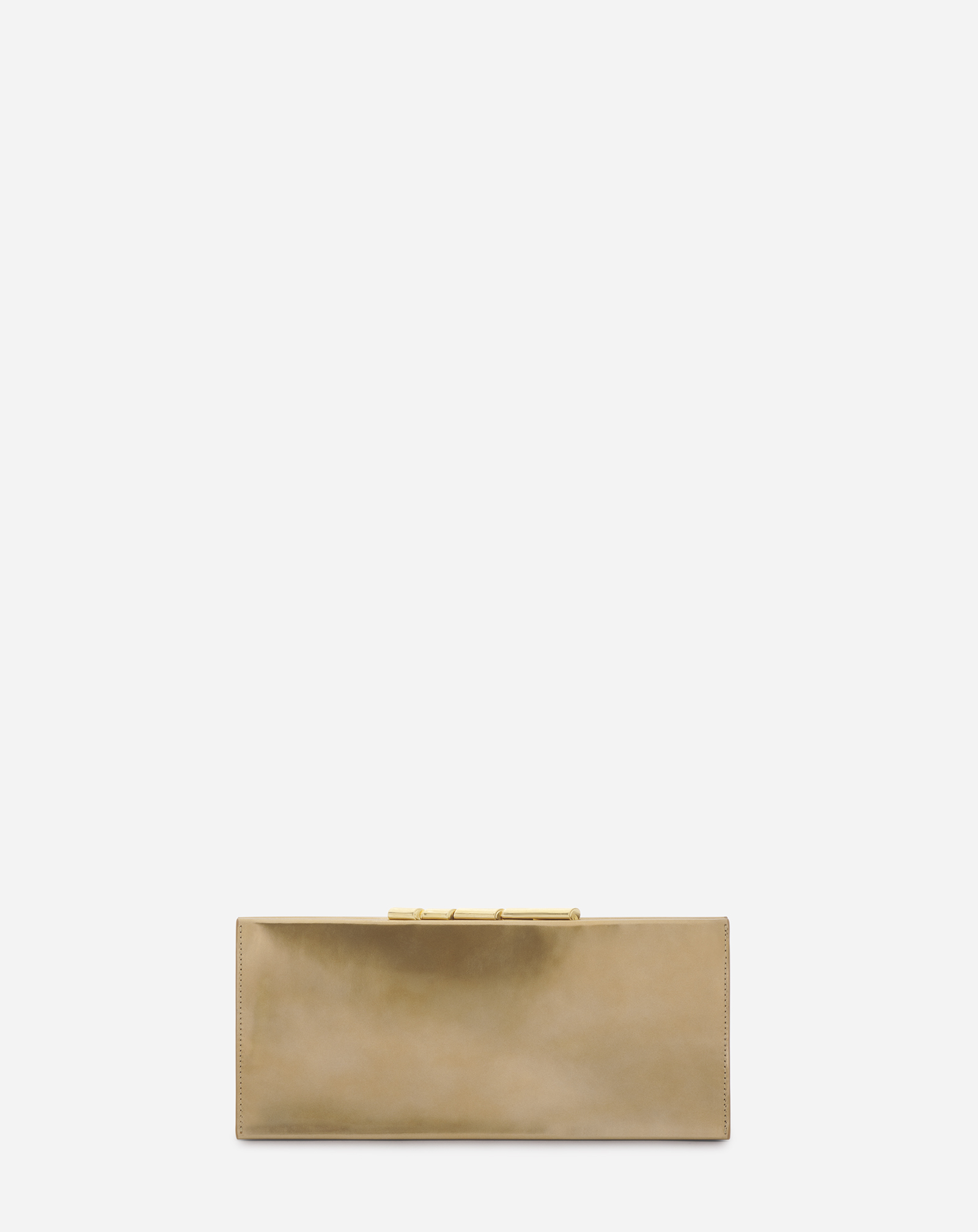 Lanvin Sequence By  Metallic Leather Clutch Bag For Women In Gold
