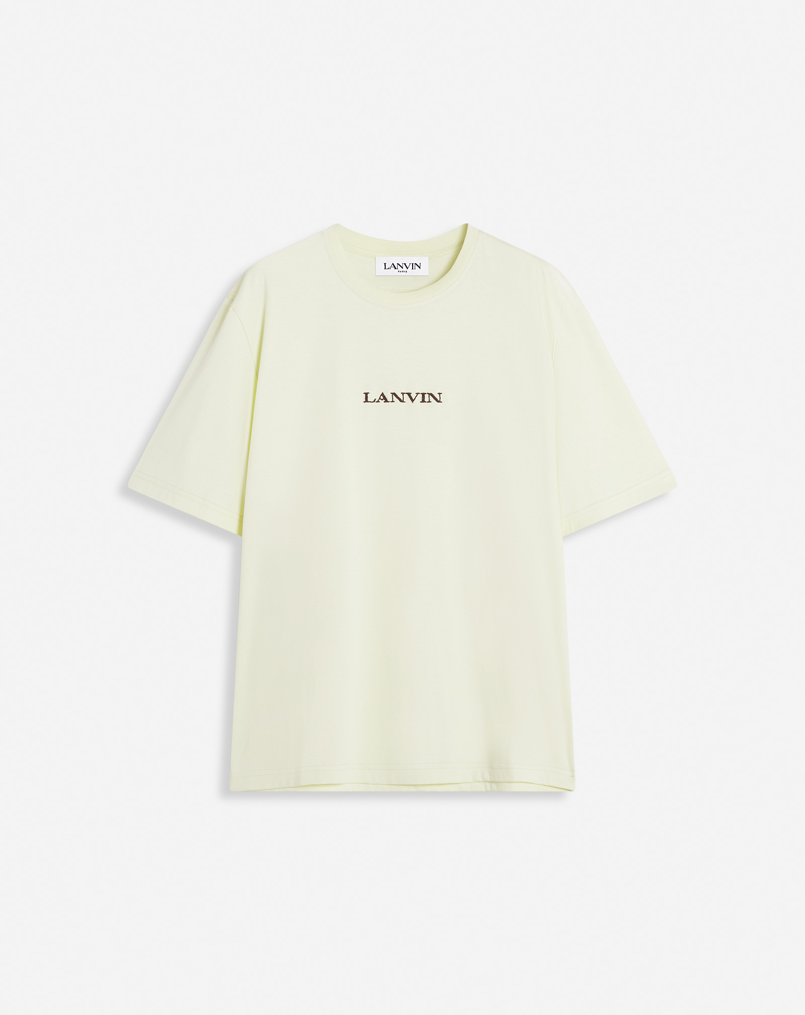 Lanvin T-shirt Classique Brodé  Pour Homme In Neutral