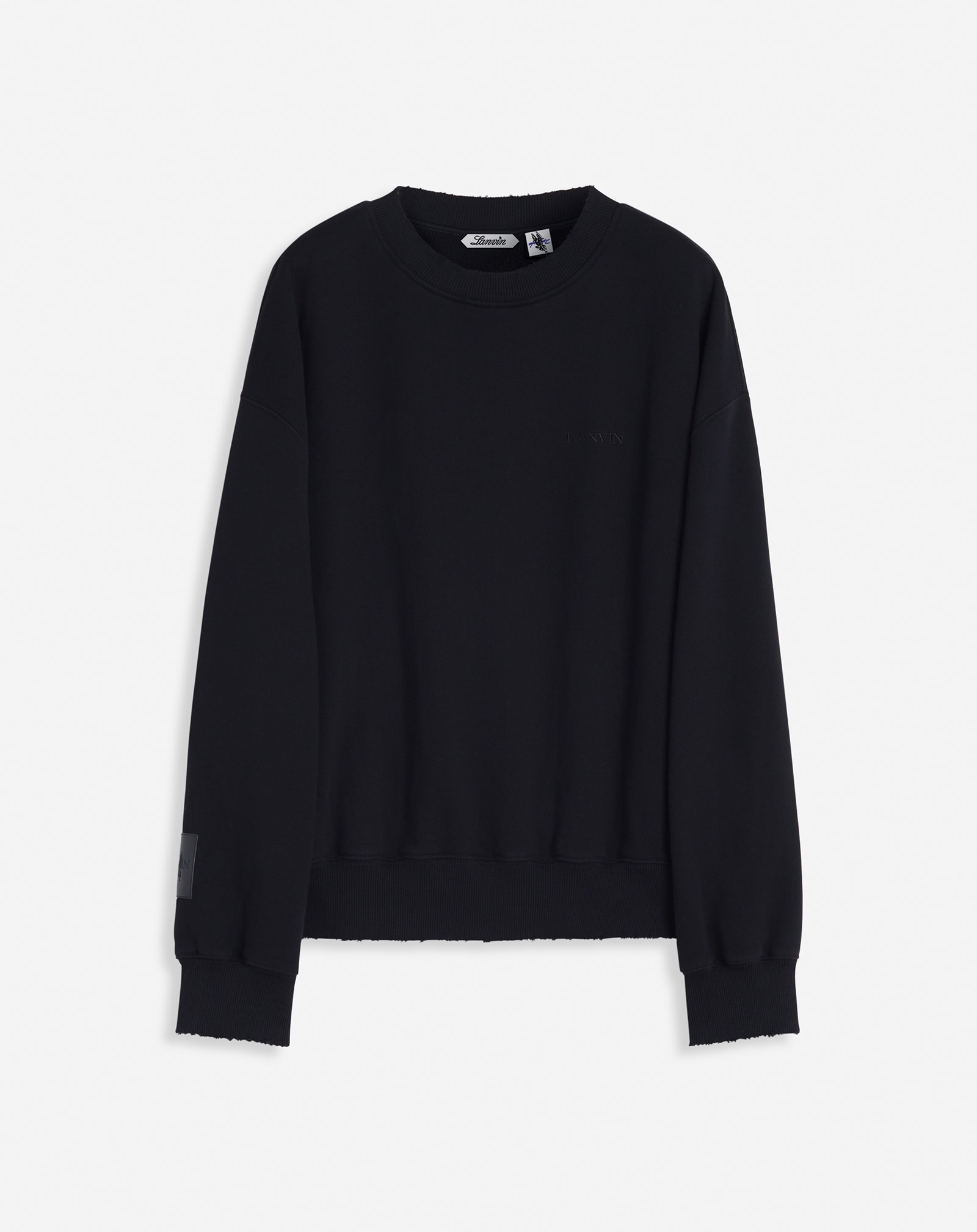 Shop Lanvin Sweatshirt Ample Unisexe Imprimé  X Future In Noir