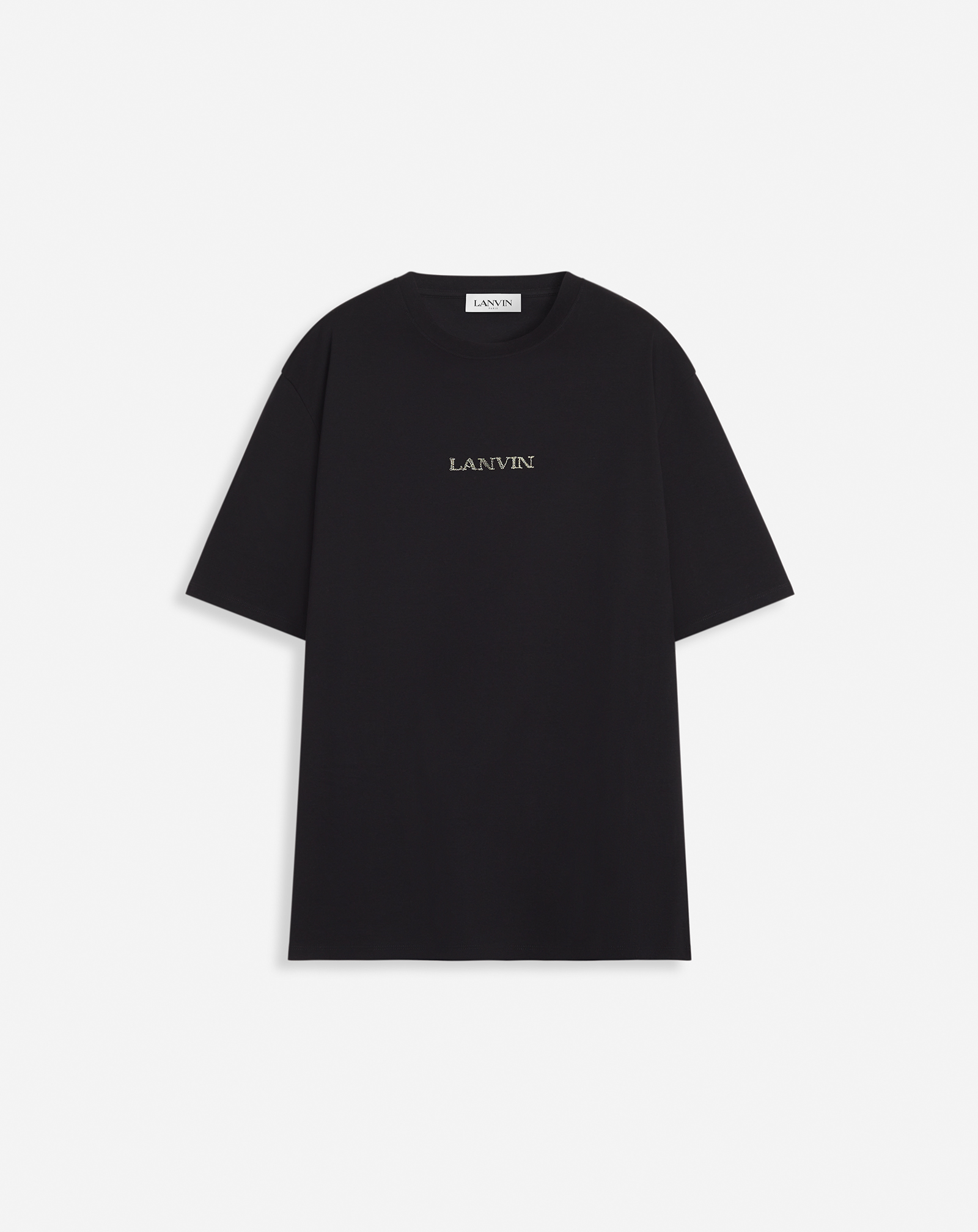 Shop Lanvin T-shirt Classique Logo  Unisexe In Noir