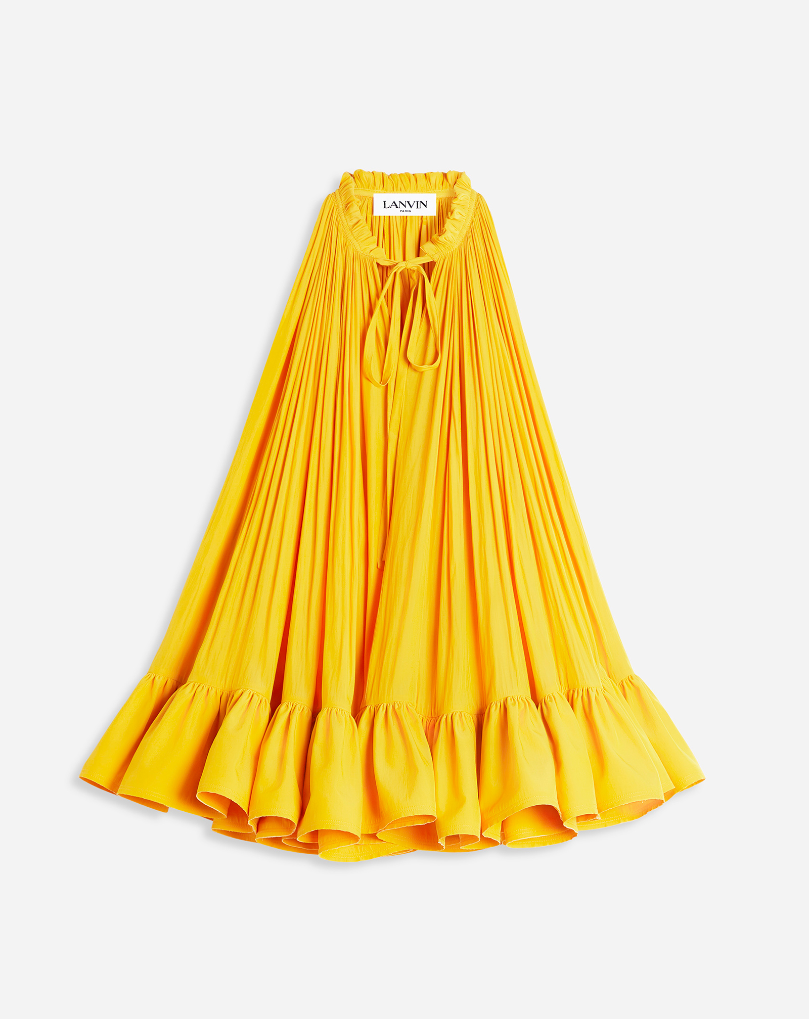 Shop Lanvin Robe Courte À Volants Pour Femme In Tournesol