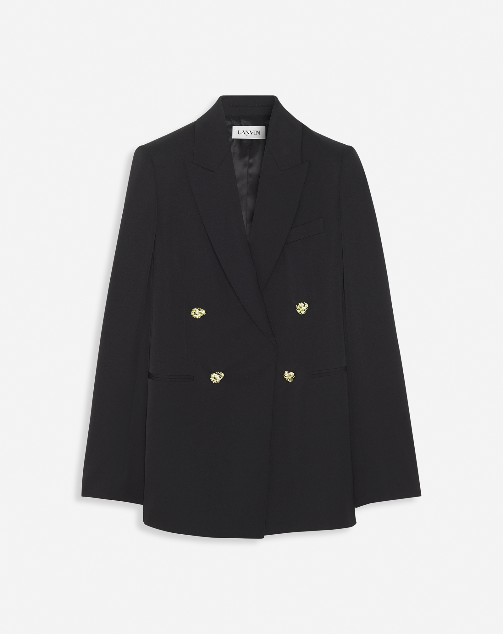 Lanvin Double-breasted Jacket For Women In Black