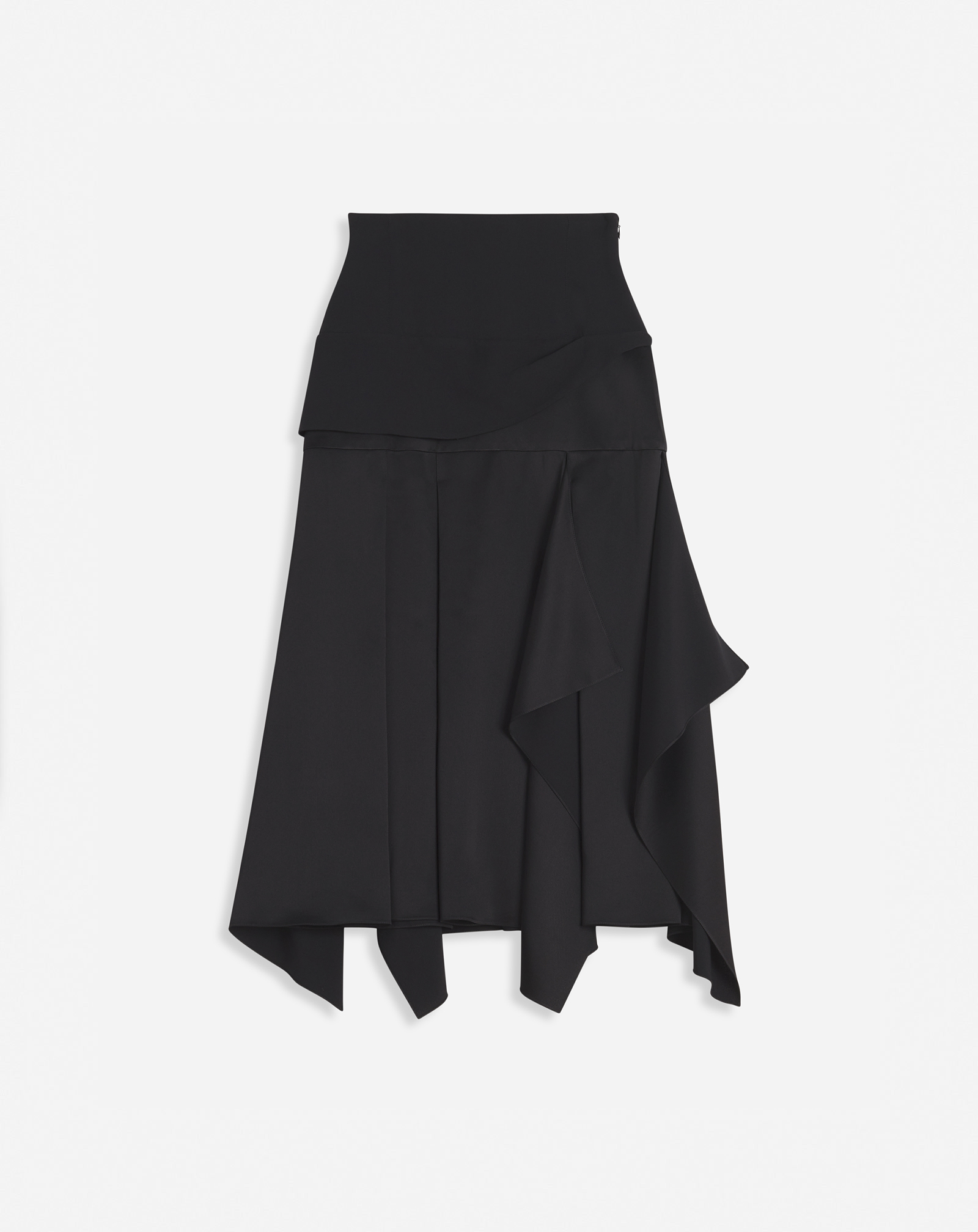 Shop Lanvin Jupe À Volants Pour Femme In Noir