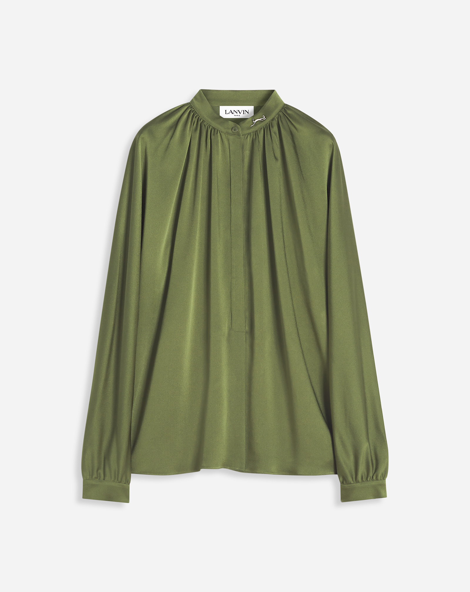 Shop Lanvin Blouse Évasée Pour Femme In Lichen